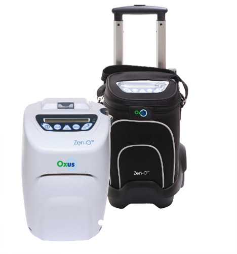 [Zen-O] 젠오 초소형 휴대용산소발생기 4.7kg RS-00500 이동식 산소발생기 배터리2개 (충전후4시간연속) 외출 여행 운동시 간편사용