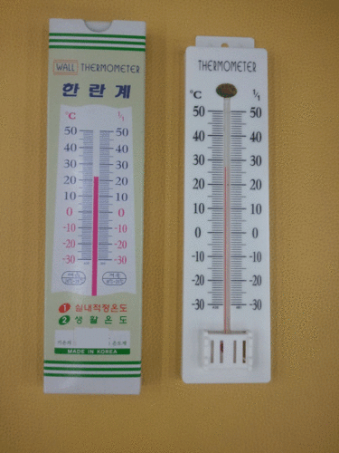 [매장출고] 한난계(PVC)-벽걸이형온도계/한란계/기온계/불쾌지수계