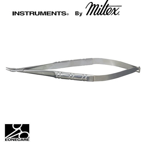 [Miltex]밀텍스 BARRAQUER Needle Holder #18-1854 5-1/2&quot;(14cm),curved,without lockdelicate smooth jaws/의료용 포셉 겸자/지혈겸자/지침기/집게/니들홀더