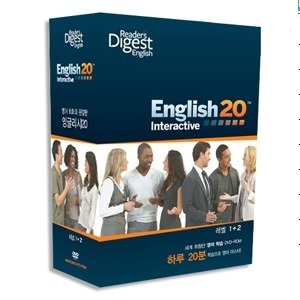 [DVD] Readers Digest English 20 Interactive(리더스다이제스트) (DVD 2장, 오디오CD 12장, 참고서 2권, 헤드셋 1개, 사용설명서 1권) 영상교육자료 학교 교육용 영상자료 교육용자료 교육용DVD