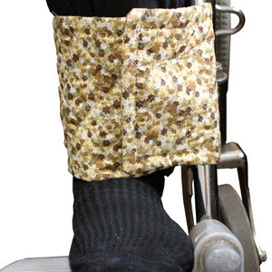 [매장출고] [DH] 누비 휠체어발목보호대 세트 (낱개) (꽃무늬/면) ▶ 누비보호대 다리고정대 발목고정대 발목억제 환자벨트 환자보호대