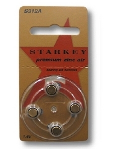 스타키(Starkey) 보청기건전지 S312A-4  [1박스 40ea(7000)] ▶ 보청기베터리 보청기용베터리