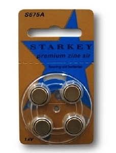 스타키(Starkey) 보청기건전지  S675A-4  [(1박스 40ea)7004] ▶ 보청기베터리 보청기용베터리