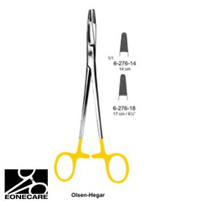 [NS] 올슨헤가니들홀더 6-276-17 Olsen Heger Needle Holder With Suture Scissors TC/의료용 겸자/지침기/집게/니들홀더