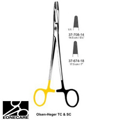 [NS] 올센헤가지침기/가위 37-708-14.37-674-18 Olsen Hegar Needle Holder With Suture Scissors TC &amp; SC/수술가위/수술용가위/의료용가위/외과가위/시저
