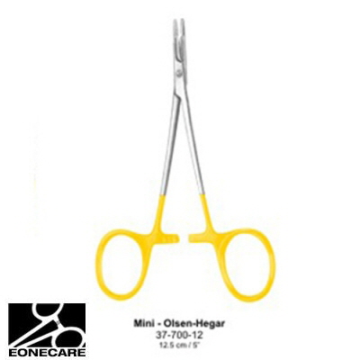 [NS] 올센지침기/가위 37-700-12 Mini Olsen Hegar Needle Holder With Suture Scissors TC/의료용 겸자/지침기/집게/니들홀더