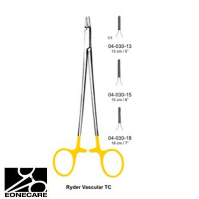 [NS] 라이더지침기 04-030-18 Ryder Vascular Needle Holder TC/의료용 겸자/지침기/집게/니들홀더