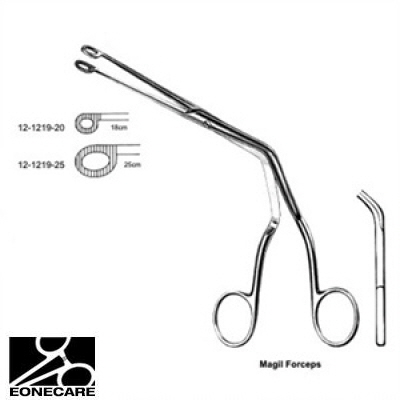 [NS] 마길카테타겸자 12-1219-25 Magill Endotracheal Catheter Introducing Forceps Adult Size/의료용 포셉 겸자/지혈겸자/지침기/집게/니들홀더