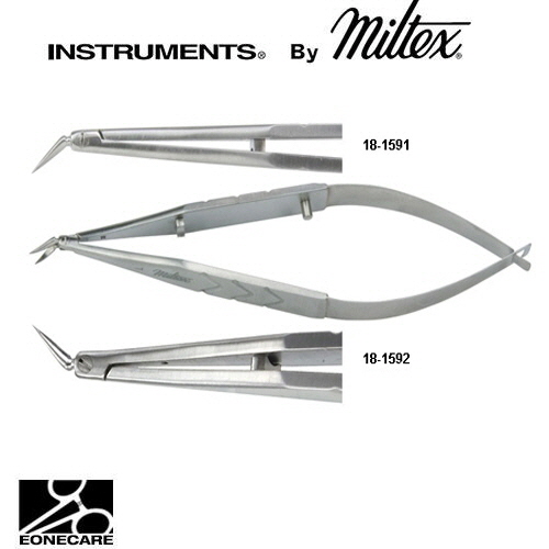 [Miltex]밀텍스 RICH Corneal Transplant Scissors #18-1592 4&quot;(10.2cm),rightextremely delicate;strong curved blades