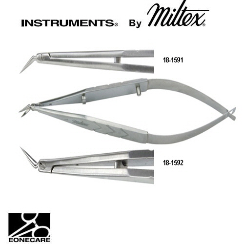 [Miltex]밀텍스 RICH Corneal Transplant Scissors #18-1591 4&quot;(10.2cm),leftxtremely delicate;strong curved blades
