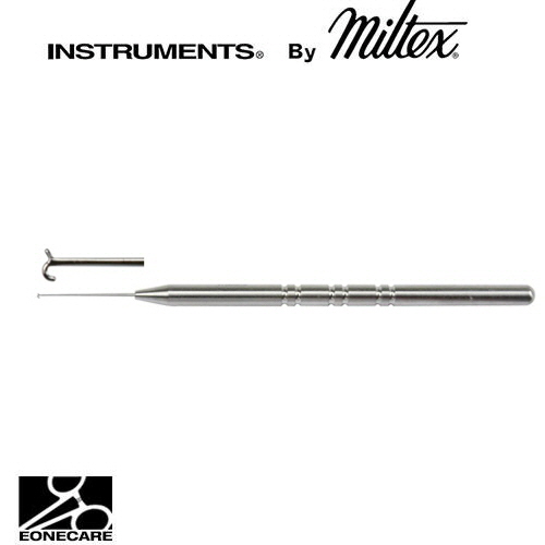 [Miltex]밀텍스 RENTSCH Boat Hook Lens Manipulator Hook #18-462 4-3/4&quot;(12.1cm),straight with guardmulti-purpose instrument for iris/capsule retraction and/or lens manipulation