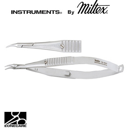[Miltex]밀텍스 McPHERSON Needle Holder for Microsurgery #18-1837 4&quot;(10.2cm),curvedsmooth tapered jaws,with lock