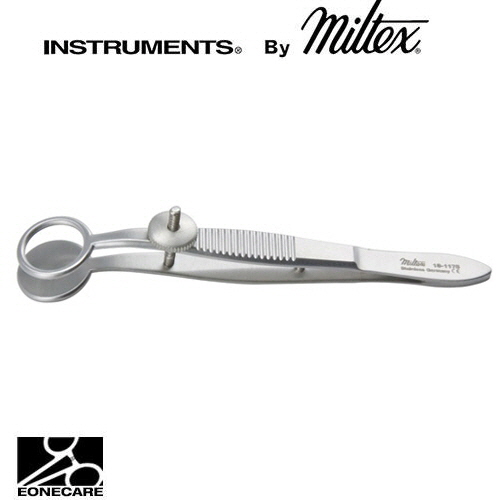 [Miltex]밀텍스 HUNT Chalazion Forceps #18-1178 3-3/4&quot;(9.5cm)round,inside ring diameter 8.5mm,solid blad 8mm diameter