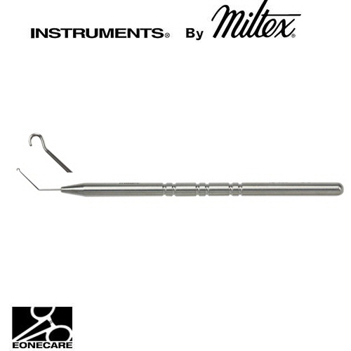 [Miltex]밀텍스 HIRSCHMAN Iris Hook #18-469 4-1/2&quot;(11.4cm),blunt,angled0.8mm wide tip
