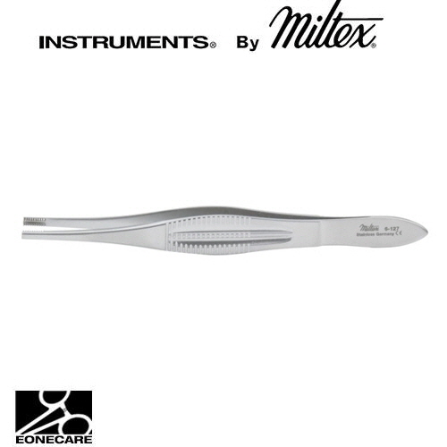 [Miltex]밀텍스 GRIFFITHS-BROWN Tissue Forceps 티슈포셉 #6-127 4-1/4&quot;(10.8cm)delicate,1.5 x 5 mm Brown-type teeth