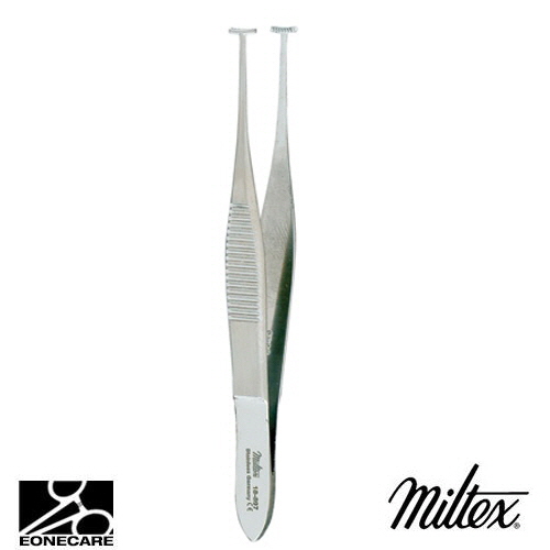 [Miltex]밀텍스 GREEN Fixation Forceps,T-Shape #18-897 5mm jaws,8 x 9 teeth4&quot;(10.2cm)