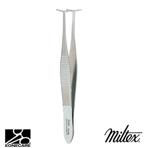 [Miltex]밀텍스 GREEN Fixation Forceps,T-Shape #18-896 12mm jaws,19 x 20 teeth4&quot;(10.2cm)