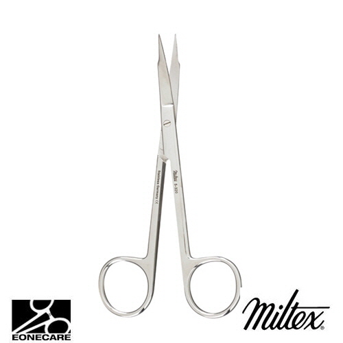 [Miltex]밀텍스 GOLDMAN-FOX Scissors #5-320 5&quot;(12.7cm),curvedfine blunt tips,one serrated blade