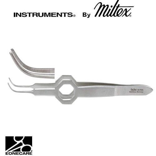 [Miltex]밀텍스 FOERSTER Eye Dressing Forceps 드레싱포셉 #18-795A 3-3/4&quot;(9.5cm),full curved,0.5mm