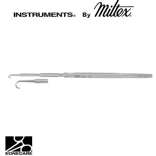 [Miltex]밀텍스 Flexible Neck Rake &amp; Lacrimal Sac Retractor #11-30 1 sharp prong6&quot;(15.2cm)