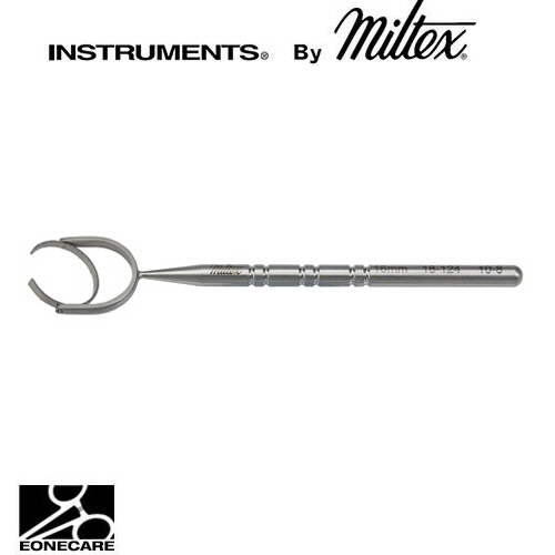 [Miltex]밀텍스 FINE-THORTON Swivel Fixation Ring #18-124 4-1/4&quot;(10.8cm)16mm diameter ring for clear cornea incisions,with swivel handle