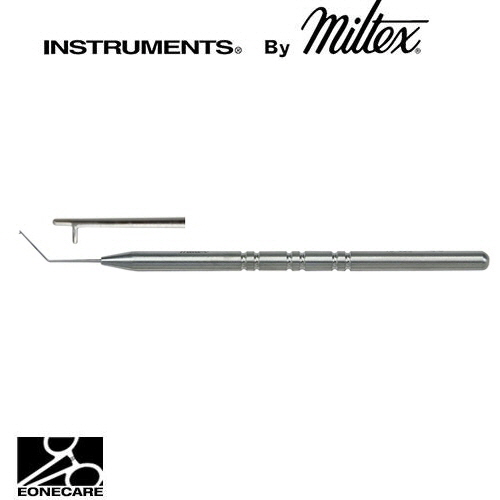 [Miltex]밀텍스 FENZL Lens Manipulating Hook #18-458 4-3/&quot;(12.1cm),angled0.15mm diameter tip