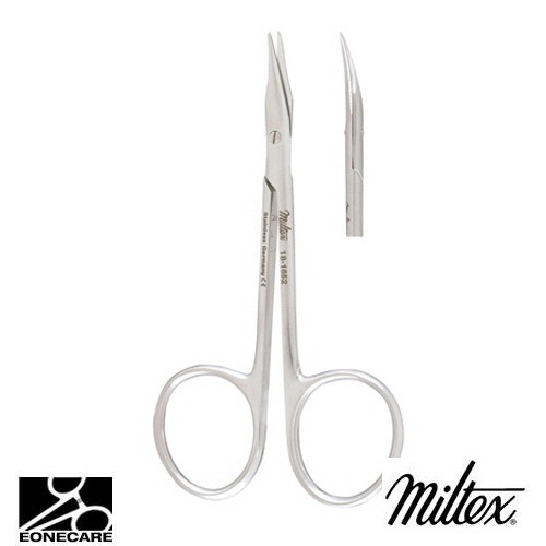 [Miltex]밀텍스 EYE SUTURE(GRADLE) Scissors #18-1652 3-3/4&quot;(9.5cm),slightly curvedsharp tips