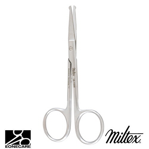 [Miltex]밀텍스 EYE Scissors #18-1430 4&quot;(10.2cm),straightwith probe tips