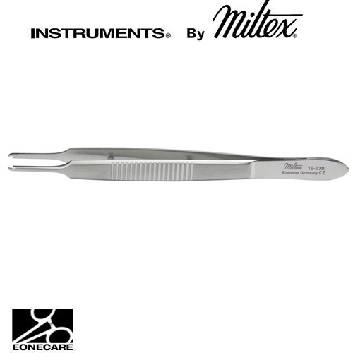 [Miltex]밀텍스 CASTROVIEJO(ALVIN) Fixation Forceps #18-876 3-3/4&quot;(9.5cm),straight1x1 curved teeth extending beyond each other