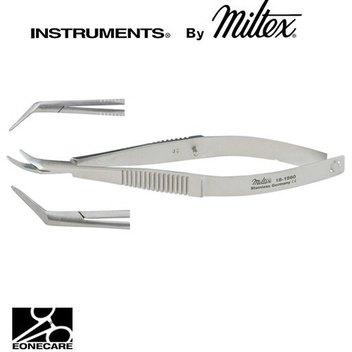 [Miltex]밀텍스 CASTROVIEJO Universal Corneal Section Scissors #18-1560 4-1/2&quot;(11.4cm),rightinner blade 1mm longer,curved,blunt tips