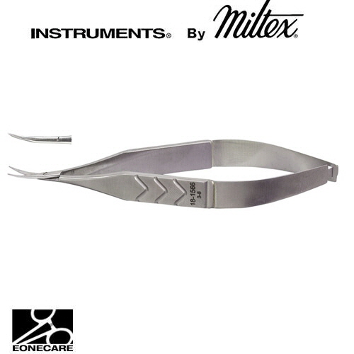 [Miltex]밀텍스 CASTROVIEJO Universal Corneal Scissors #18-1566 4-1/4&quot;(10.8cm),medium bladescurved,blunt tips