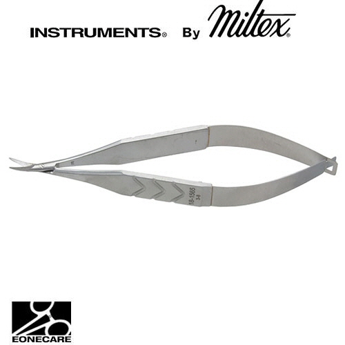 [Miltex]밀텍스 CASTROVIEJO Universal Corneal Scissors #18-1565 4-1/8&quot;(10.5cm),small bladescurved,blunt tips