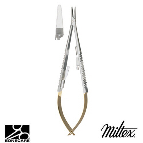 [Miltex]밀텍스 CASTROVIEJO Needle Holder,Tungsten Carbide #18-1828TC 5-1/2&quot;(14cm),smooth jawsstraight,with lock