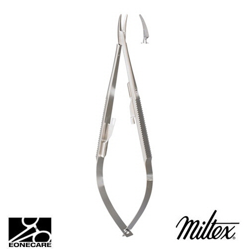 [Miltex]밀텍스 CASTROVIEJO Needle Holder #18-1832 5-1/2&quot;(14cm),curvedsmooth jaws,with lock