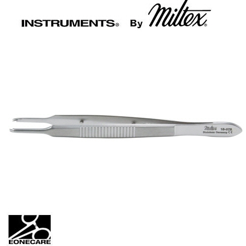 [Miltex]밀텍스 CASTROVIEJO Fixation Forceps #18-878 3-3/4&quot;(9.5cm),straight2x2 curved teeth extending beyond each other