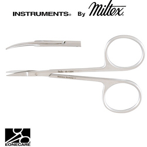 [Miltex]밀텍스 BONN Miniature Iris Scissors #18-1394 3-1/2&quot;(8.9cm),curvedwith 15mm blades,sharp tips