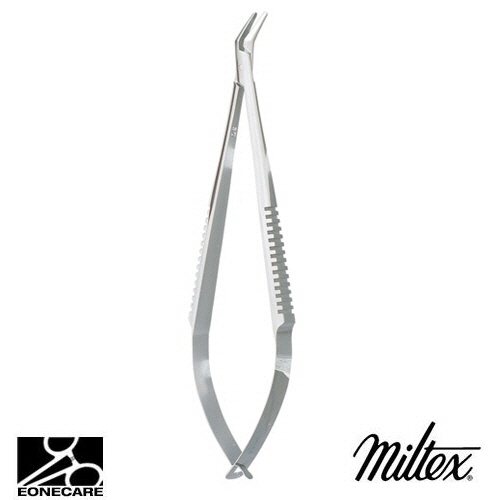 [Miltex]밀텍스 BEAUPRE Cilia Forceps #18-1114 4-1/2&quot;(11.4cm)12mm long smooth jaws,45도 angle