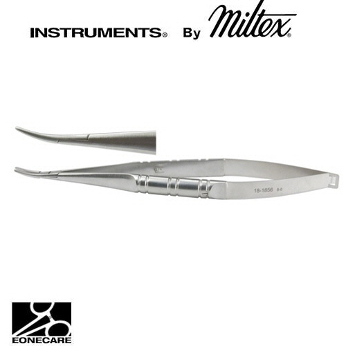 [Miltex]밀텍스 BARRAQUER Needle Holder #18-1856 5-1/2&quot;(14cm),with lockcurved,standard smooth jaws/의료용 포셉 겸자/지혈겸자/지침기/집게/니들홀더