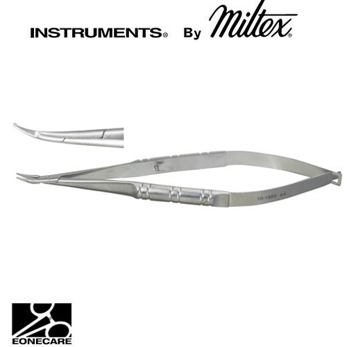 [Miltex]밀텍스 BARRAQUER Needle Holder #18-1853 5-1/2&quot;(14cm),curved,with lockdelicate smooth jaws/의료용 포셉 겸자/지혈겸자/지침기/집게/니들홀더