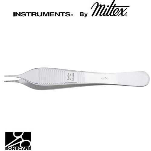 [Miltex]밀텍스 ADSON Tissue Forceps 티슈포셉 #6-121 4-3/4&quot;(12.1cm),straight1 x 2 teeth,cross serrated tips,delicate/의료용 포셉 겸자/지혈겸자/지침기/집게/니들홀더