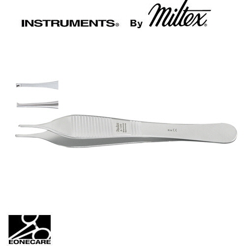 [Miltex]밀텍스 ADSON Tissue Forceps 티슈포셉 #6-120 4-3/4&quot;(12.1cm),straight1 x 2 teeth,delicate/의료용 포셉 겸자/지혈겸자/지침기/집게/니들홀더