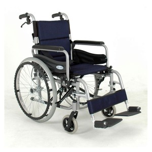 [S3065] 알루미늄 고급형 휠체어 A2012  (통타이어,발판,팔걸이 착탈분리,보호자브레이크)