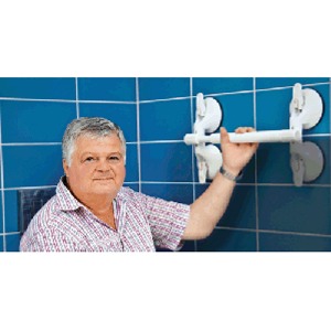 [ABL] 흡착식 안전손잡이 콰트로파워 플러스 (독일 모밸리) 비고정식 압축손잡이 유리문 타일 화장실