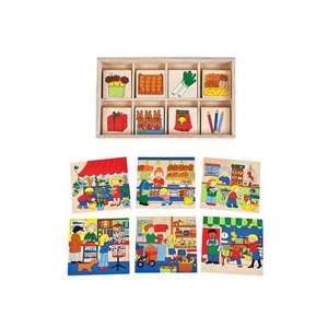 [S3816] DDE6140 주제프로젝트 매칭 퍼즐 쇼핑 / 보드게임 산수 도형 퍼즐 문화 도서 학습교재