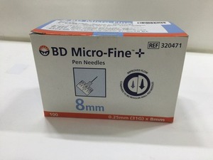비디마이크로파인 8mm/ 인슐린바늘/인슐린니들
