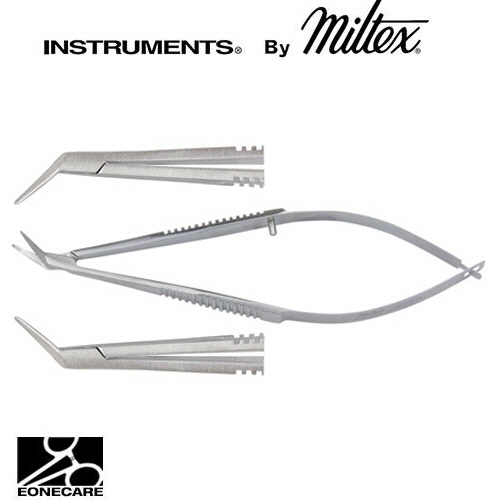 [Miltex]밀텍스 CASTROVIEJO Corrneal Scissors #18-1559 4&quot;(10.2cm),leftfor microsurgery,6mm curved blades,blunt tips