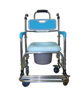 [S3156] 이동형 목욕의자(이동변기 겸용) SHC-201 (바퀴형,발받침)▶이동식변기 환자용변기 의자변기 욕실의자 샤워의자 샤워체어 장애인목욕의자 노인용목욕의자
